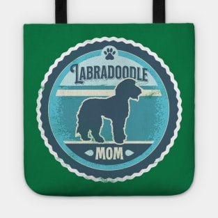 Labradoodle Mom - Distressed Labradoodle Silhouette Design Tote