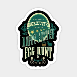 Happy Easter Egg Hunt Vintage EGGXECUTIVE RC05 Magnet