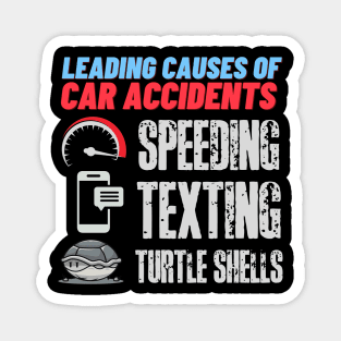 Leading causes of car accidents! Magnet