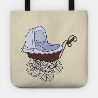 Stroller cartoon illustration Tote