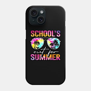 Tie Dye Last Day Of School Schools Out For Summer Teacher Phone Case