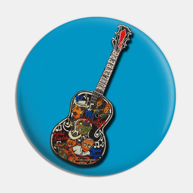 Muhlenberg County Music Legends Guitar (KY) Pin by Grinner Mountain