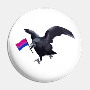 Bisexual Pride Crow Friend Pin