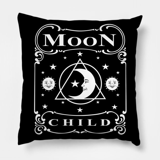 Moon Child Pillow by Gothic Rose