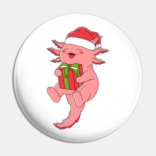 Christmas Axolotl Pin