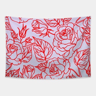 Flower rose design style Tapestry