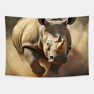 Rhinoceros Animal Nature Majestic Wild Tapestry