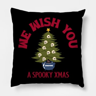 We Wish You a Spooky Xmas Pillow