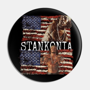 stankonia with american flag vintage Pin