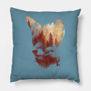 blind fox Pillow