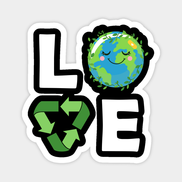 Love World Earth Day Planet Anniversary Earth Day Magnet by sanavoc