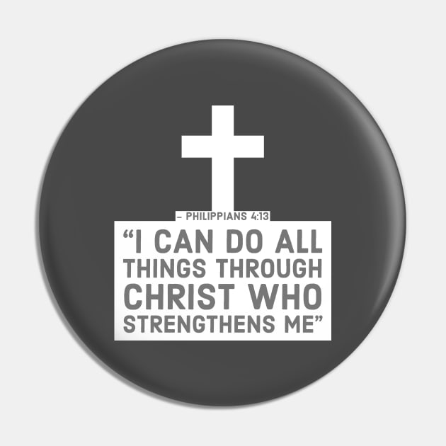 I can do all things through Christ - Philippians 4:13 Pin by Room Thirty Four