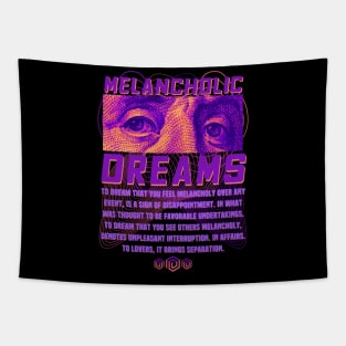 Techno Music - Melancholic Dreams - Techno Merch - For Techno Music Lovers Tapestry