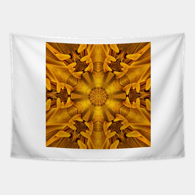 GOLDEN floral fantasy pattern and design Tapestry by mister-john