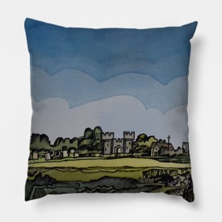 Cooling Castle Kent Abstract Landscape Pillow