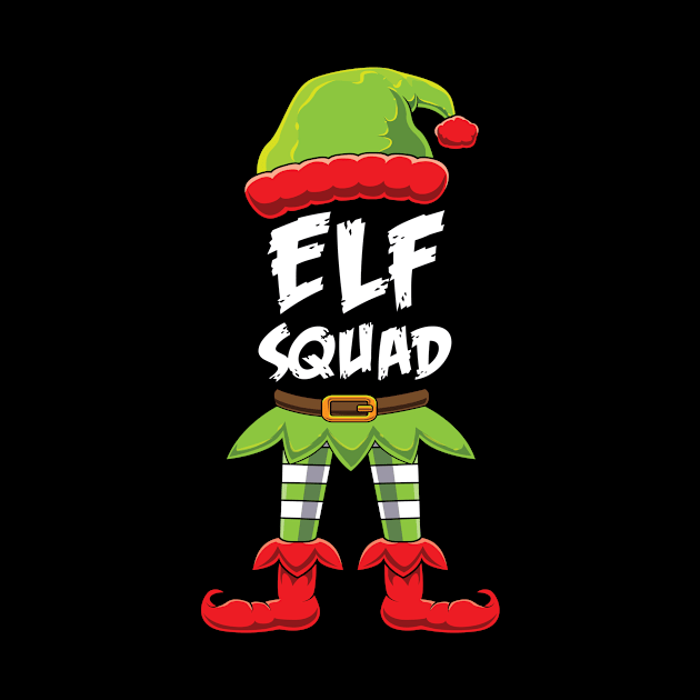 Christmas Santas Elf squad- Funny costume xmas by tmuzaa