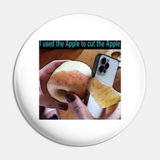 I used the Apple to cut the Apple #iPhones Pin