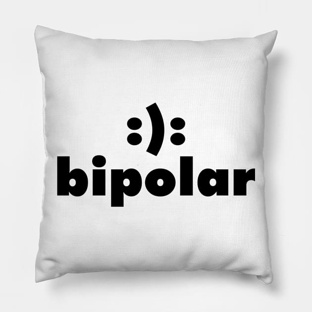 bipolar Pillow by DavesTees