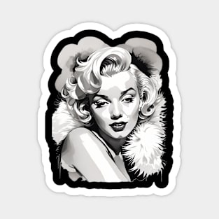 Marilyn Monroe Illustration Fanart Magnet