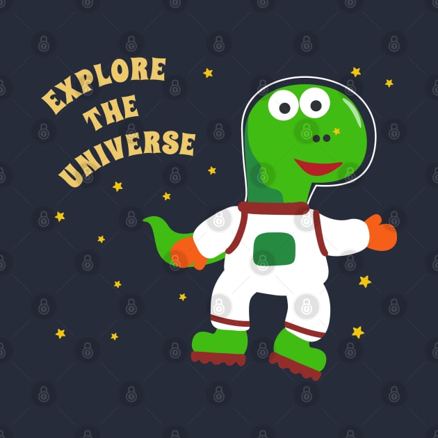 Cute dinosaur astronaut. by KIDS APPAREL