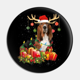 Bloodhound Christmas Gift t-shirt Dog Lover Christmas Gift Pin