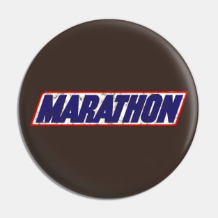 Marathon Vintage Chocolate Bar Logo Pin