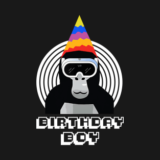 Gorilla Tag Birthday Boy VR Gamer Gift for Kids Teen T-Shirt