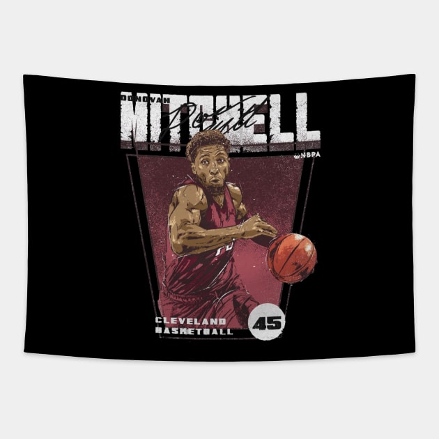 Donovan Mitchell Cleveland Premiere Tapestry by danlintonpro