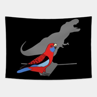 T-rex Crimson Rosella Tapestry