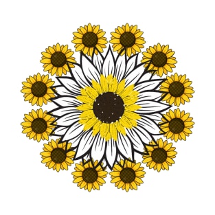 Little Aesthetic Sunflower T-Shirt