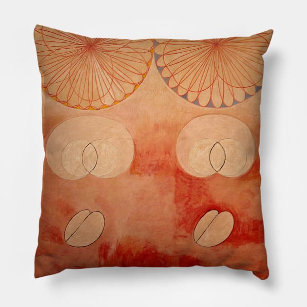 High Resolution Hilma af Klint Group Iv No 9 Old Age 1907 Pillow by tiokvadrat