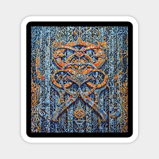 Interlocking Abstract Geometric Figures Dimensions Magnet