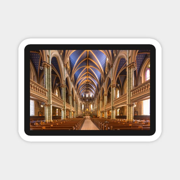 Notre Dame Cathedral - Ottawa, Canada Magnet by josefpittner