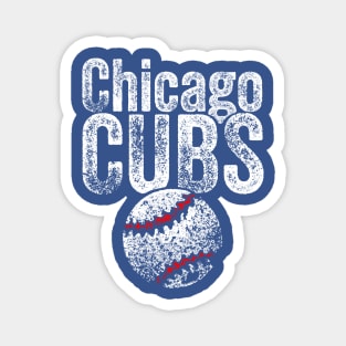 Cubs Vintage Weathered Magnet