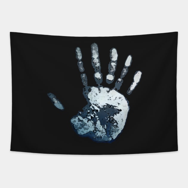 Twilight and scary SIX FINGER HAND Tapestry by EDDArt