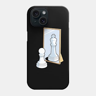 Chess Pawn King Mirror Reflection Motivational Phone Case