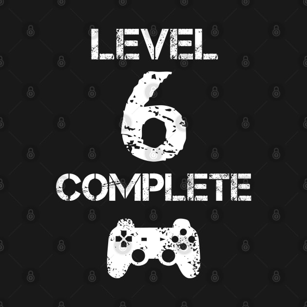 Level 6 Complete T-Shirt - Celebrate 6th Wedding - Gift by Ilyashop