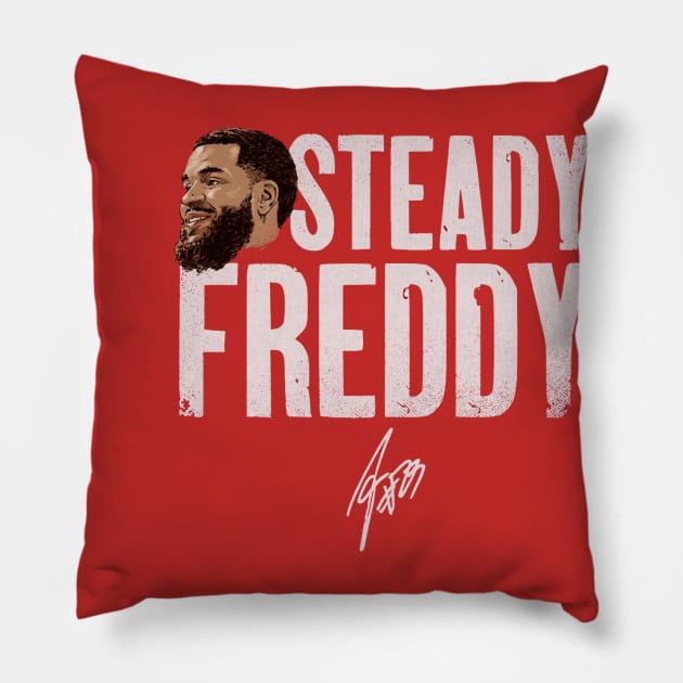 Fred VanVleet Toronto Steady Freddy Pillow by MASTER_SHAOLIN