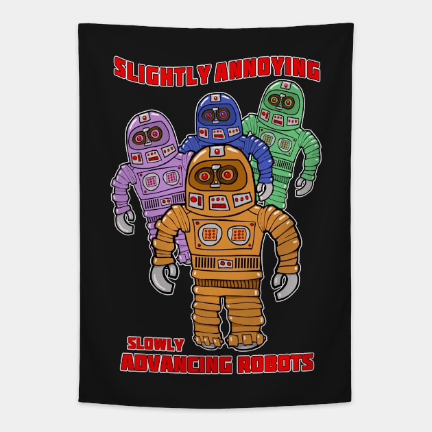 Slowly Advancing Robots! Tapestry by RockettGraph1cs