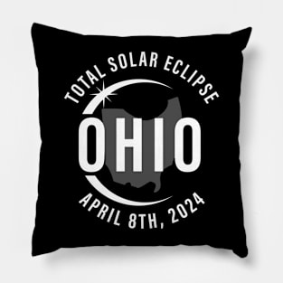 Ohio Total Solar Eclipse April 8 2024 Path of Totality 2024 North America Pillow