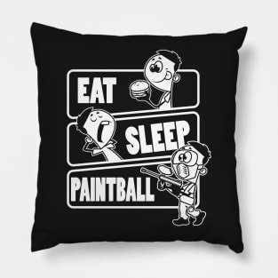 Eat Sleep Paintball - Paint baller gift design Pillow