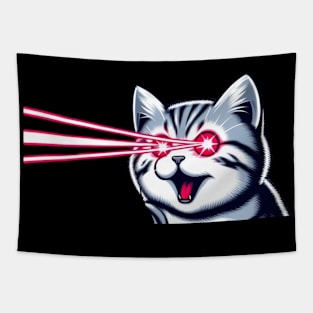 Laser Cat Tapestry