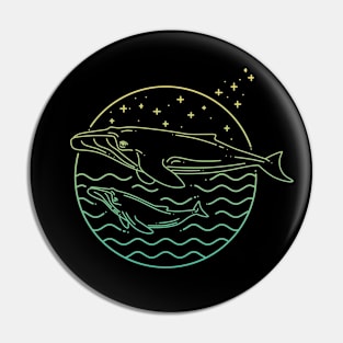 Whales - Color Pin