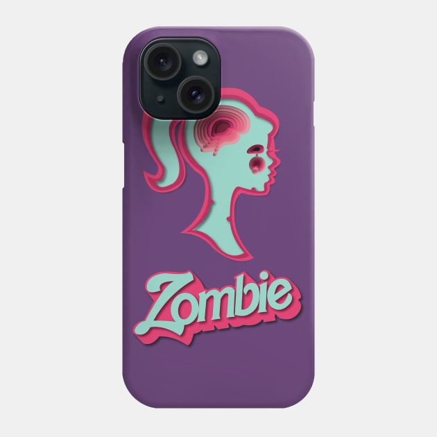 Zombie Barbie Parody (no background) Phone Case by tesiamarieart