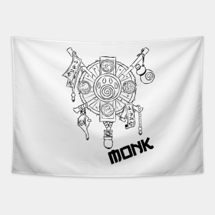 Monk Crest Tapestry