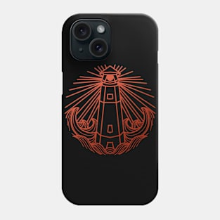 lighthouse gold Phone Case