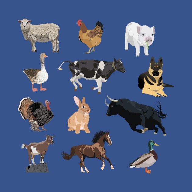 Farm Animals Pattern by NorseTech