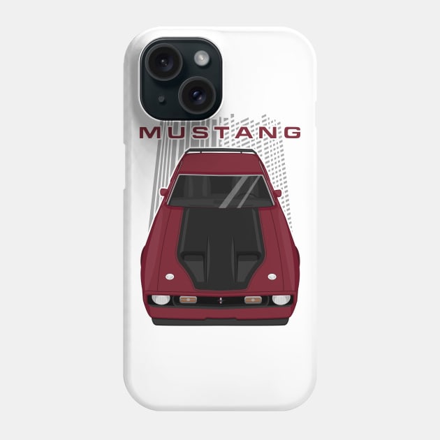 Mustang Mach 1 1971 to 1972 - Maroon Phone Case by V8social