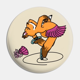 fox on ice Pin