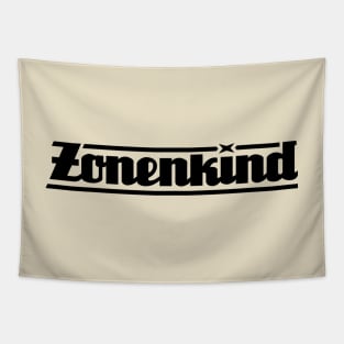 Zone child only lettering (black) Tapestry